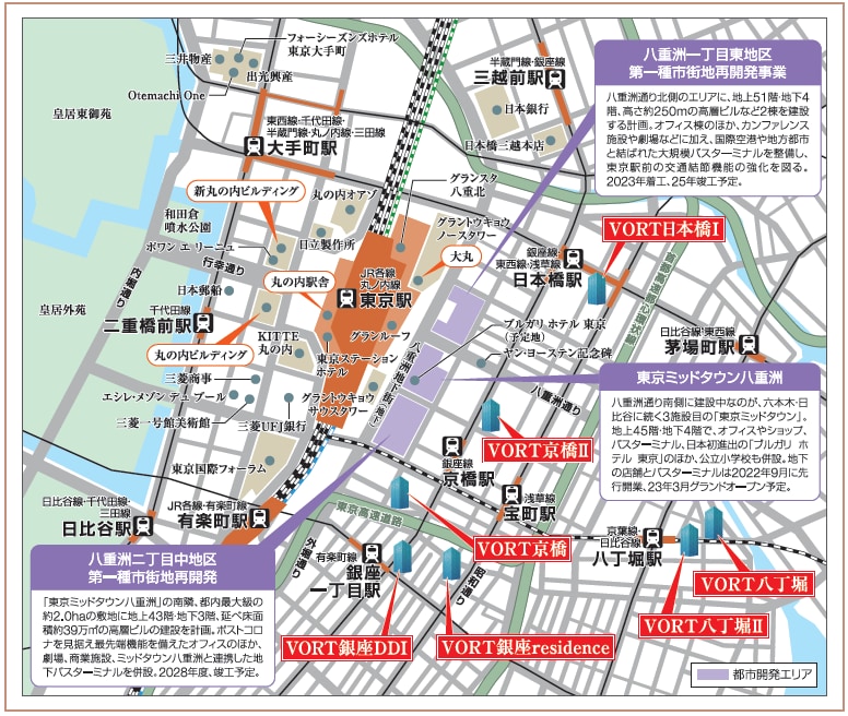 東京駅周辺エリア地図