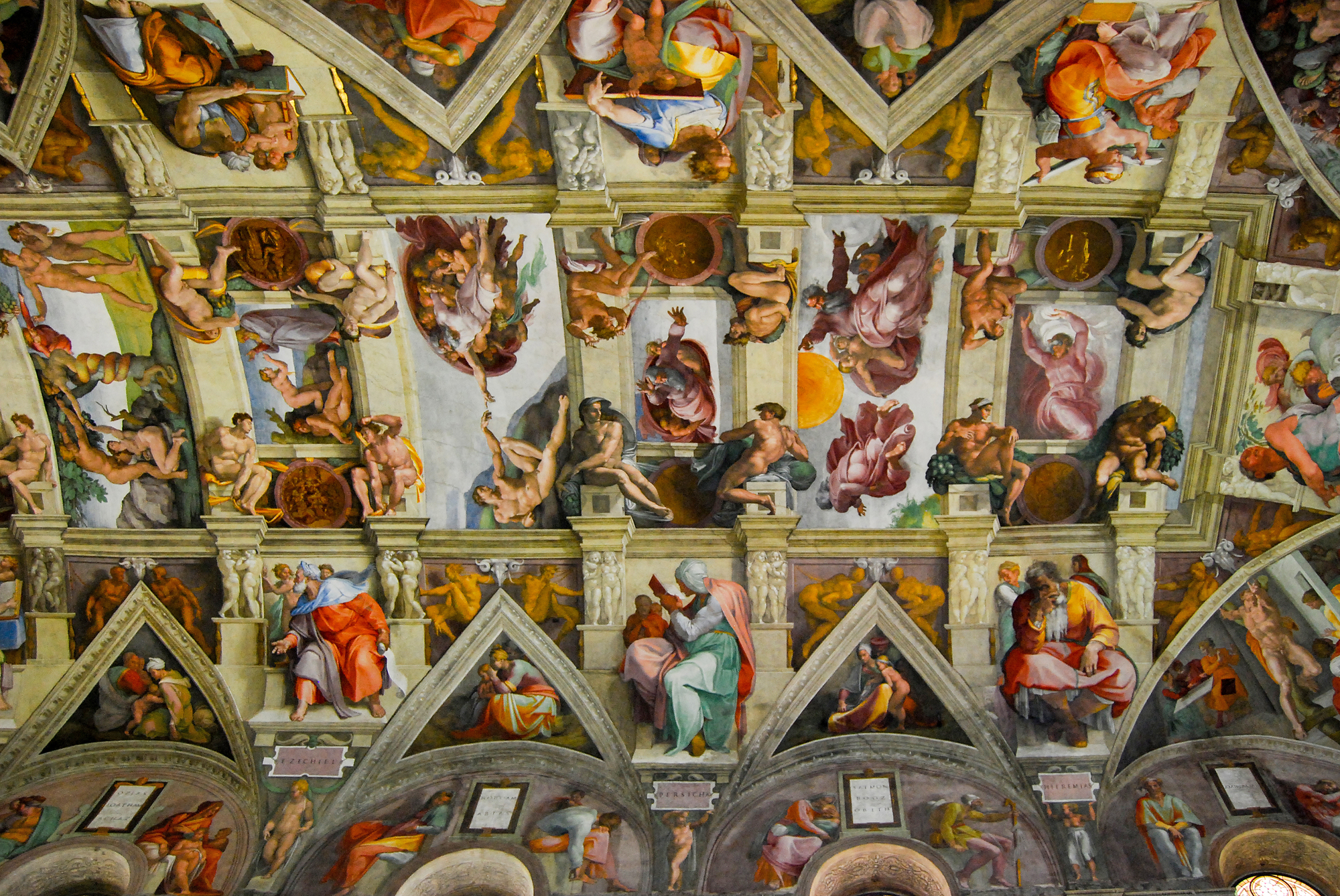 バチカン美術館システィーナ礼拝堂の天井画